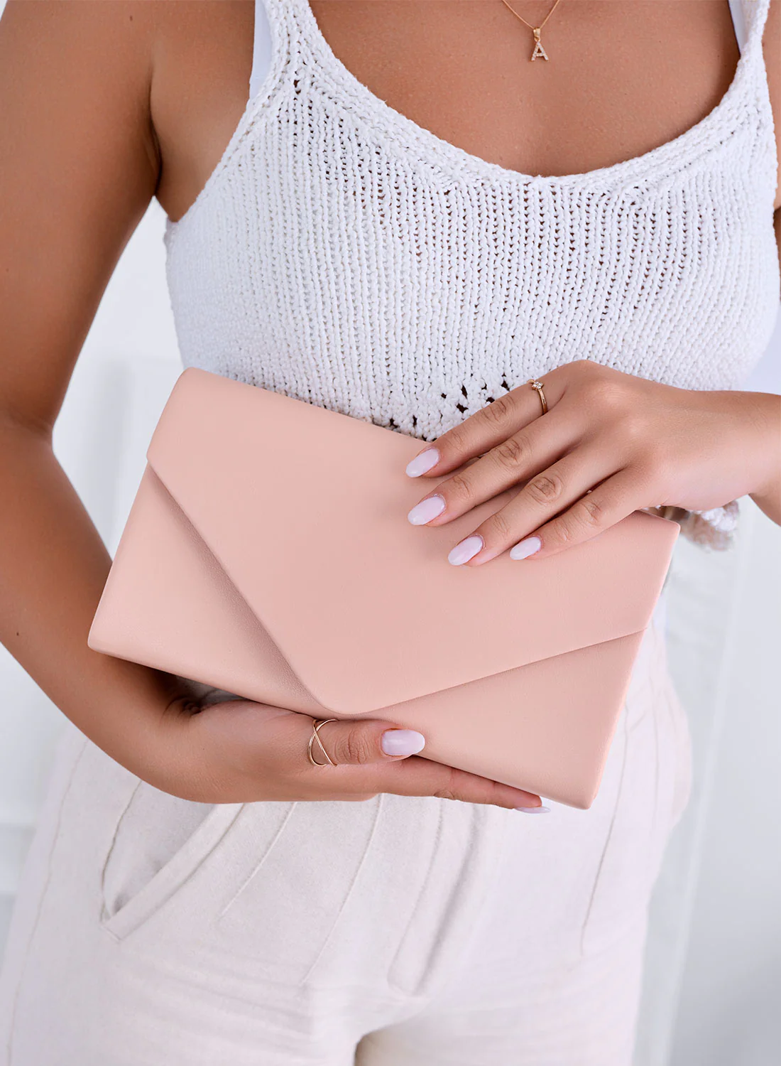 Borsa pochette B205 rosa - Image 2