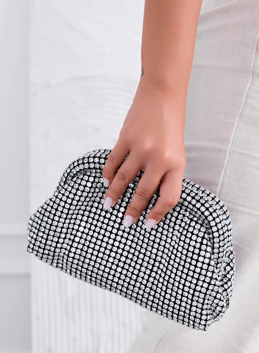 Borsa pochette B238 gioiello argento - Image 3